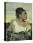 Jeune Orpheline au Cimetiere-Eugene Delacroix-Stretched Canvas