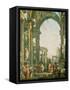 Classical Ruins-Giovanni Paolo Pannini-Framed Stretched Canvas