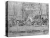 The Last Supper, after the Fresco by Leonardo Da Vinci circa 1635-Rembrandt van Rijn-Stretched Canvas