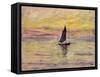 The Sailing Boat, Evening Effect, 1885-Claude Monet-Framed Stretched Canvas