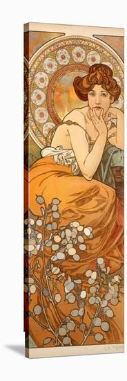 The Precious Stones: Topaz, 1900-Alphonse Mucha-Stretched Canvas