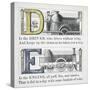 Letters D and E: Driver and Engine Illustrations-null-Stretched Canvas