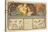 F. Guillot Pelletier Calendar, 1897-Alphonse Mucha-Stretched Canvas