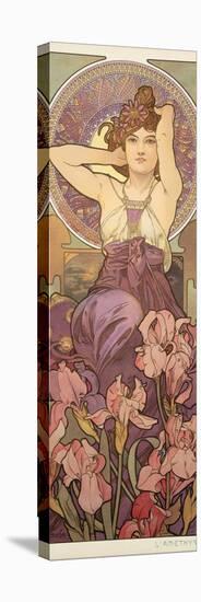 The Precious Stones: Amethyst, 1900-Alphonse Mucha-Stretched Canvas