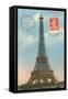 Merci, Eiffel Tower-null-Framed Stretched Canvas