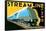 Streamline Train-Brian James-Framed Stretched Canvas