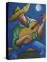 Jibaro Bajo La Luna-Oscar Ortiz-Stretched Canvas