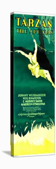 TARZAN THE APE MAN, Maureen O'Sullivan, Johnny Weissmuller, 1932-null-Stretched Canvas