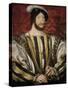 Portrait of François I, King of France-Jean Clouet-Stretched Canvas