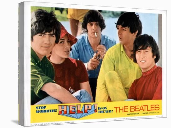 Help, George Harrison, Ringo Starr, Paul Mccartney, John Lennon, 1965-null-Stretched Canvas