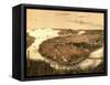 1877 View of Boston, Massachusetts-null-Framed Stretched Canvas