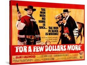 For a Few Dollars More, L-R, Clint Eastwood, Lee Van Cleef, 1965-null-Stretched Canvas