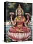 Hindu Goddess Srhi Sentamarai Laximi, Wife of Vishnu-null-Stretched Canvas