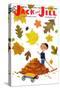 Raking Leaves - Jack and Jill, November 1957-RVS-Stretched Canvas