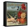 Golden Orchard Brand - Los Angeles, California - Citrus Crate Label-Lantern Press-Framed Stretched Canvas