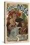 Beers of the Meuse-Alphonse Mucha-Stretched Canvas