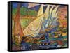 Fishing Boats, Collioure-Andre Derain-Framed Stretched Canvas