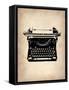 Vintage Typewriter 2-NaxArt-Framed Stretched Canvas