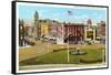 Public Square, Troy-null-Framed Stretched Canvas