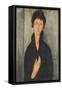 La femme aux yeux bleus-Amedeo Modigliani-Framed Stretched Canvas