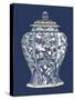 Blue and White Porcelain Vase I-Vision Studio-Stretched Canvas