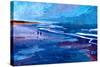 Blue Californian Seascape In Big Sur-Markus Bleichner-Stretched Canvas