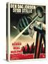 The Day The Earth Stood Still, Danish Movie Poster, 1951-null-Stretched Canvas