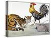 Aesop: Cat, Cock, and Mouse-Milo Winter-Stretched Canvas