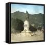 Como (Italy), Statue of the Italian Politician Giuseppe Garibaldi (1807-1882)-Leon, Levy et Fils-Framed Stretched Canvas