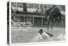 Cowboy Bucked Off Bronco, Montana-null-Stretched Canvas