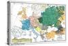 Racial map of Europe, c.1923-null-Stretched Canvas