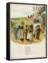 Children Coming Out of School-Kate Greenaway-Framed Stretched Canvas