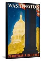 Washington Poster-Sascha Maurer-Framed Stretched Canvas