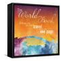 The World is A Book-Lauren Gibbons-Framed Stretched Canvas