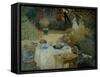 Le Dejeuner (The Luncheon)-Claude Monet-Framed Stretched Canvas