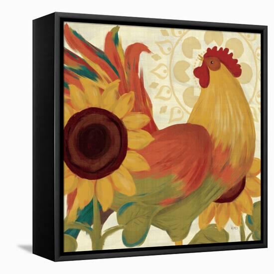 Spice Roosters II-Veronique Charron-Framed Stretched Canvas