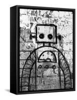 Graffiti Robot-Roseanne Jones-Framed Stretched Canvas