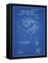 PP45 Blueprint-Borders Cole-Framed Stretched Canvas