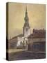 St Leonard's Church, Shoreditch, London, C1815-George Dance-Stretched Canvas