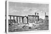 A Ruined Colonnade at Palmyra (Tadmu), Syria, 1895-null-Stretched Canvas