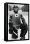 Teiji Homna, Japan Ice Hockey Team, Winter Olympics, Garmisch-Partenkirchen, Germany, 1936-null-Framed Stretched Canvas