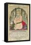 Sufi Sage Seated in a Niche, from an Album of Miniatures in Persian Style with Deccan Text-null-Framed Stretched Canvas