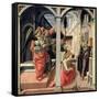 The Annunciation with Three Angels, 1440-Fra Filippo Lippi-Framed Stretched Canvas