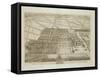 Badminton House in the County of Gloucester, Engraved by Johannes Kip-Leonard Knyff-Framed Stretched Canvas