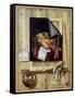 Trompe L'Oeil Still Life, 1665-Cornelis Norbertus Gysbrechts-Framed Stretched Canvas