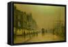 Liverpool Docks-John Atkinson Grimshaw-Framed Stretched Canvas