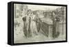 The First Meeting of Dante and Beatrice-Henry Holiday-Framed Stretched Canvas