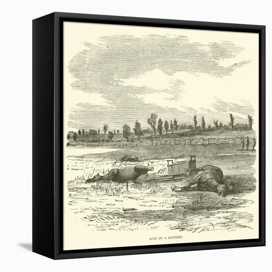 Site of a Battery, September 1862-null-Framed Stretched Canvas