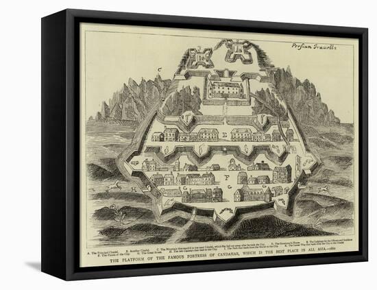 The Platform of the Famous Fortress of Candahar, Which Is the Best Place in All Asia, 1660-null-Framed Stretched Canvas