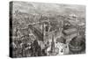 General View of Birmingham, West Midlands, England-null-Stretched Canvas